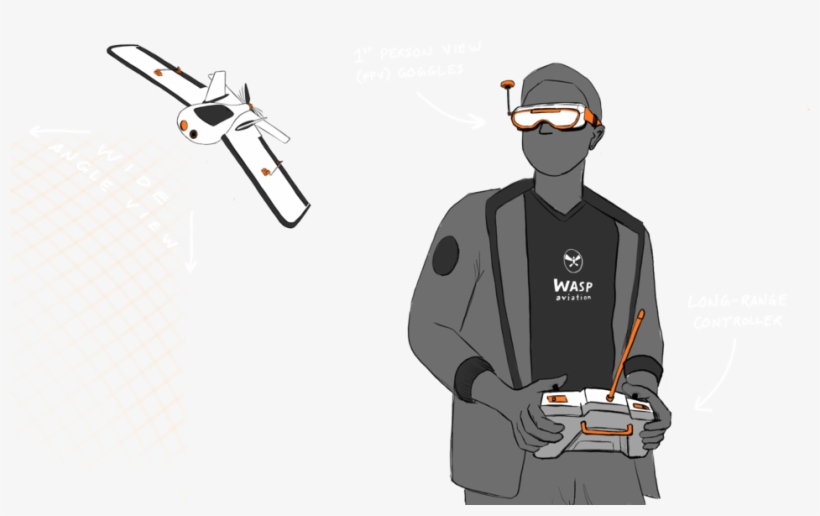 Waspfpvflysketch - Police Officer, transparent png download