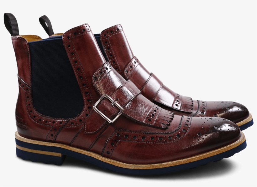 Ankle Boots Eddy 20 Burgundy Elastic Navy - Outdoor Shoe, transparent png download