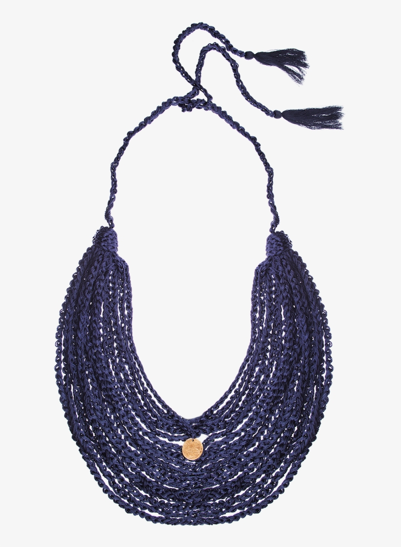 Daniela Bustos Maya Navy Layered Necklace - Necklace, transparent png download