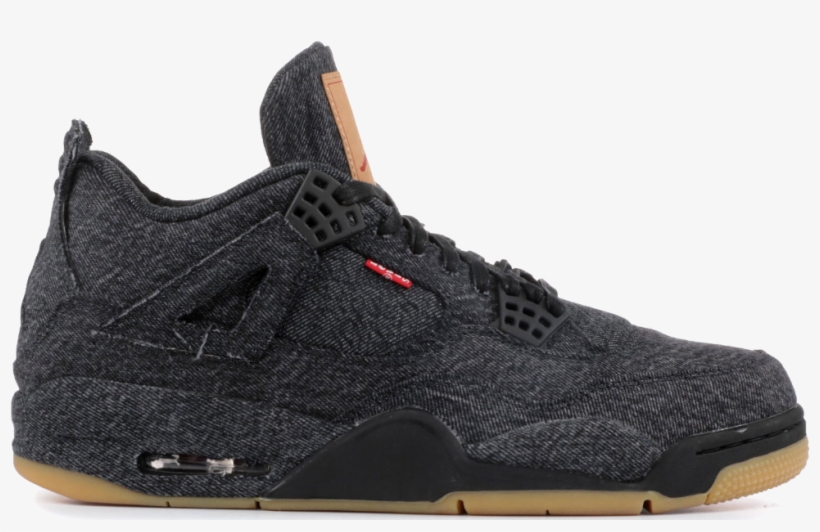 Jordan 4 Levis Black, transparent png download