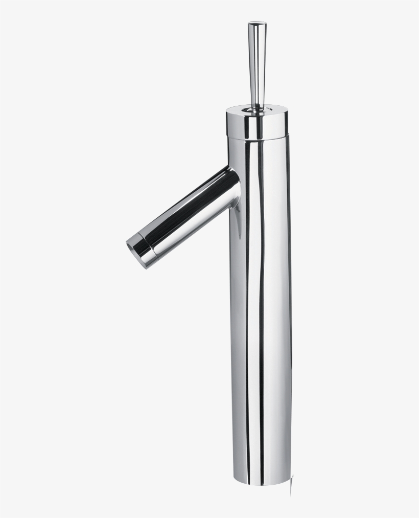 Single-hole High Spout Bath Faucet In Chrome - Tap, transparent png download