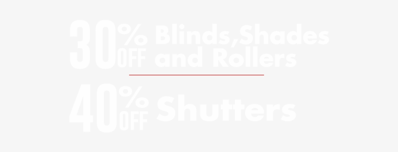 30% And 40% Off Window Treatments - Beige, transparent png download