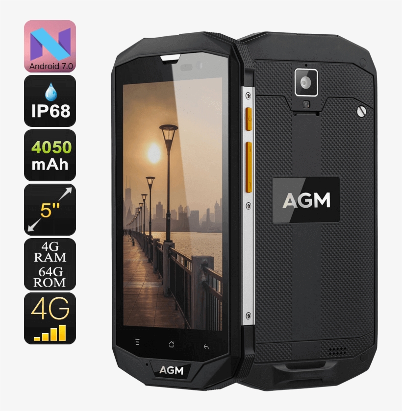 Agm A8 Rugged Android Smartphone - Agm A8, transparent png download