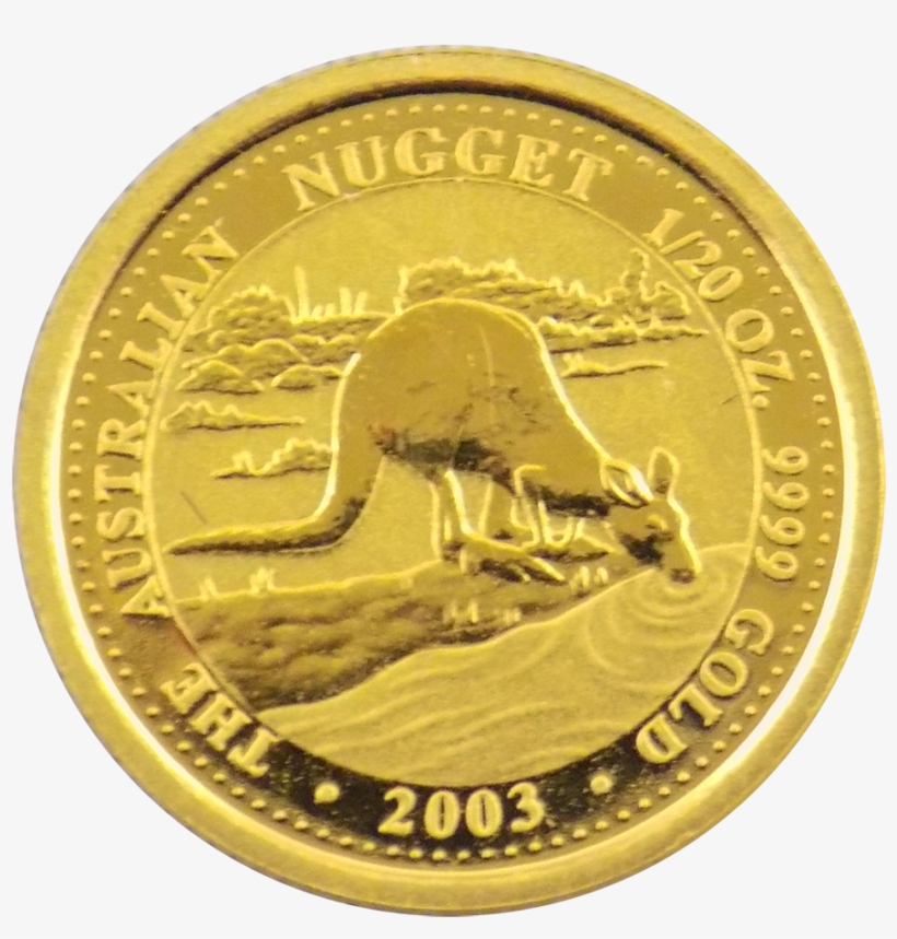 Pre-owned 2003 Australian Nugget 1/20oz Gold Coin - Tao Klarceti, transparent png download