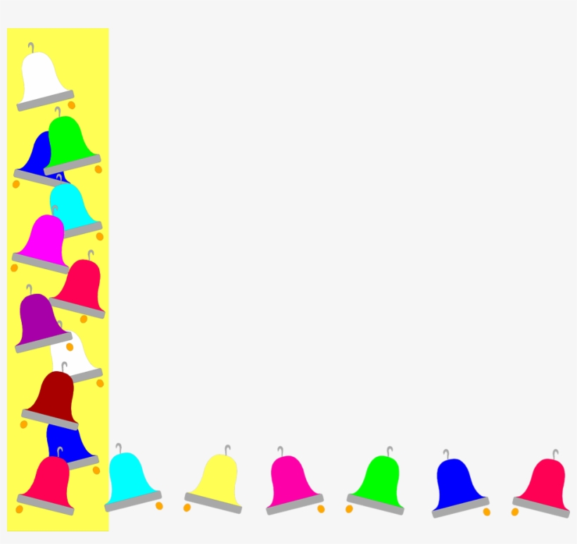 Transparent Clip Art Borders And Corners - Bells Frame, transparent png download