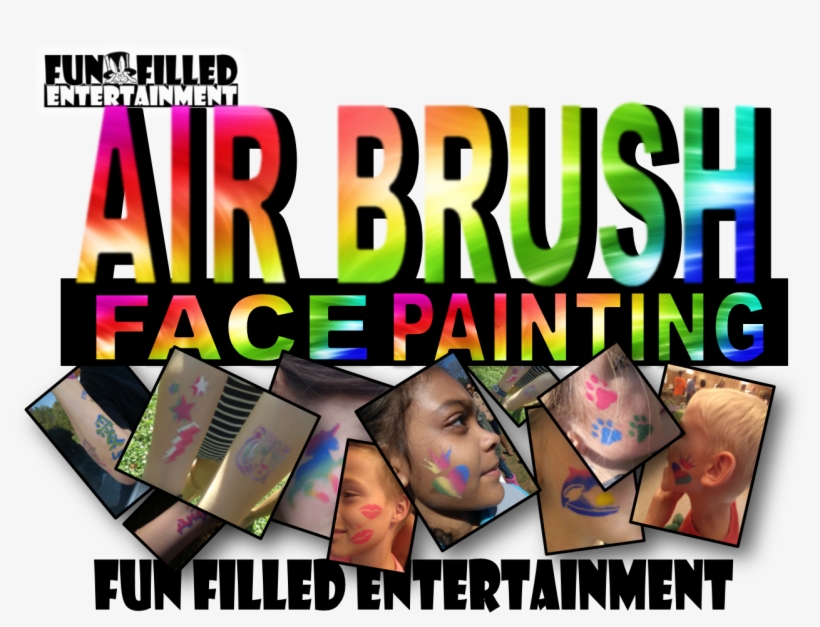 Air Brush Face Painting Performer - Poster, transparent png download