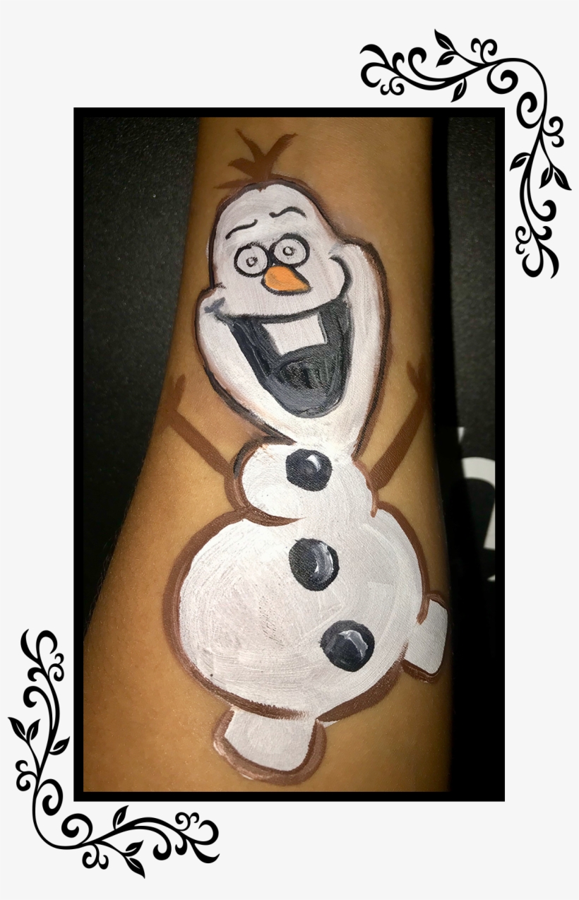 Snowman Arm Painting - Cartoon, transparent png download