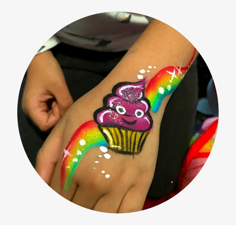 Cupcake Face Painting Birthdays Vancouver - Cupcake, transparent png download