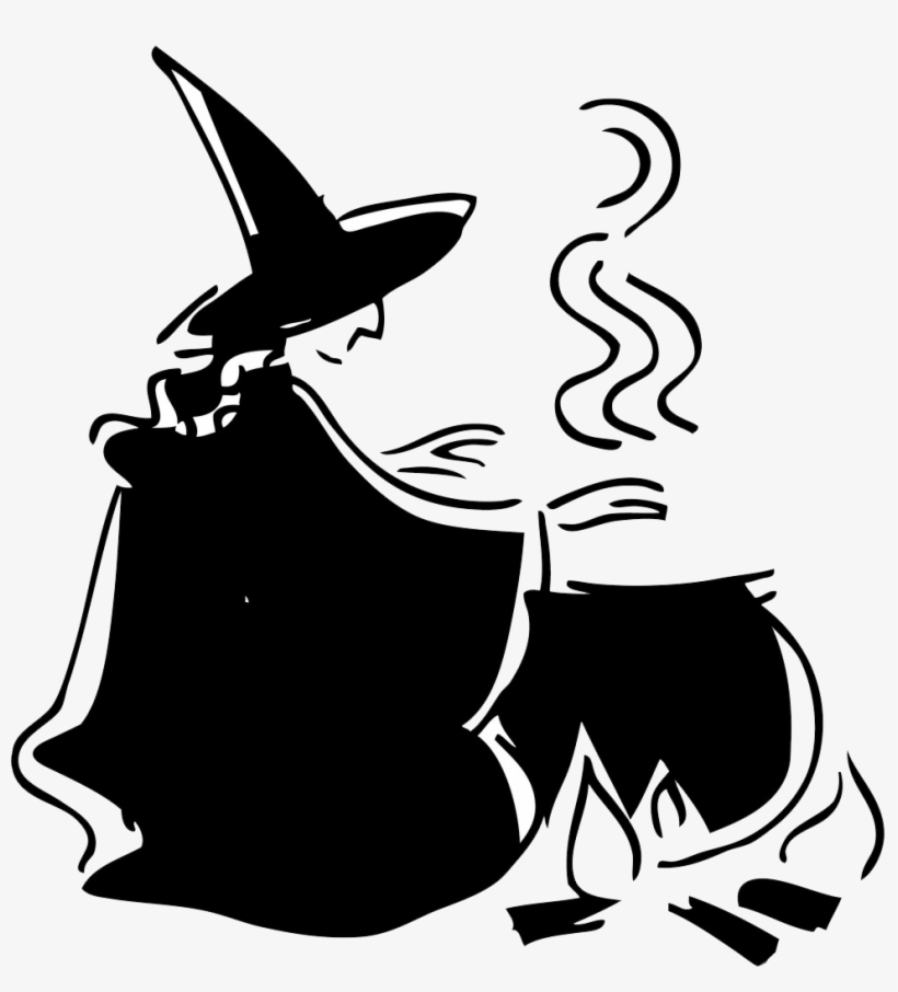 Clipart Library Stock Scary Halloween Witchcraft Clip - Witch Cauldron, transparent png download