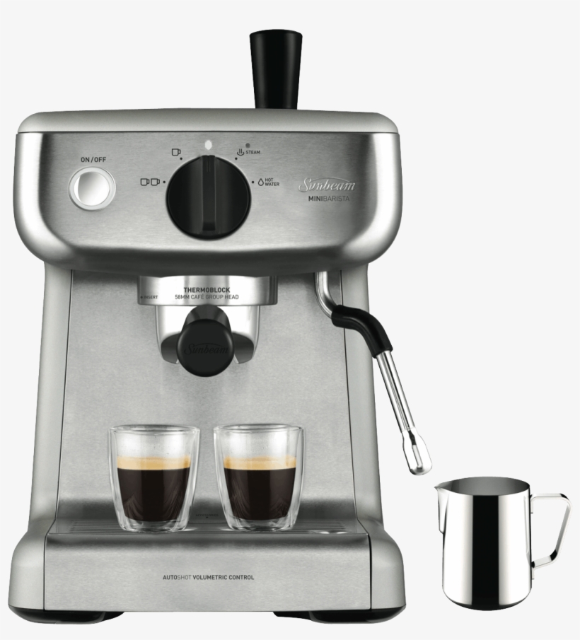 Stock Photo - Sunbeam Mini Barista Espresso Machine Em4300, transparent png download
