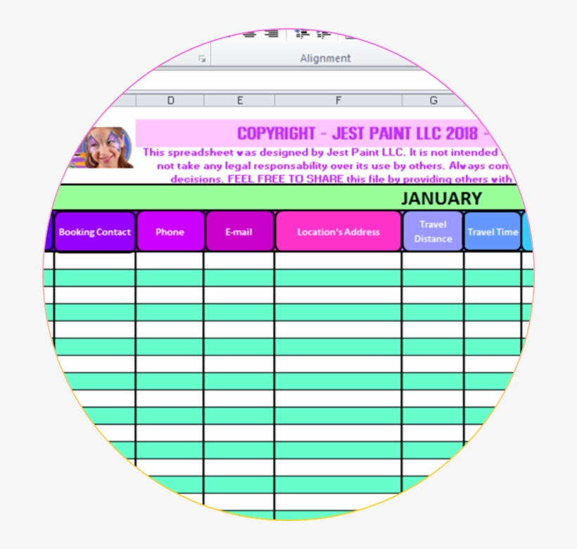 How To Run A Face Painting Business - Circle, transparent png download