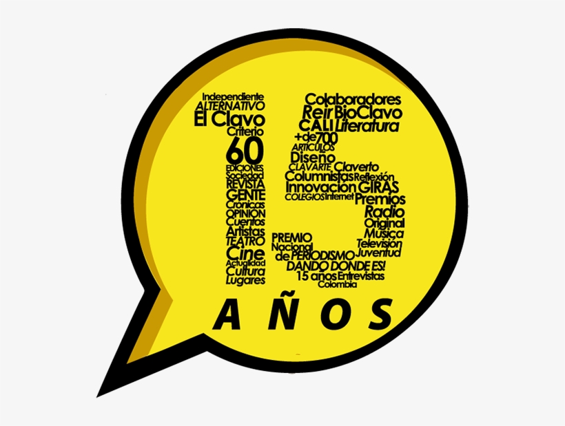 15 Anos Revista El Clavo - Circle, transparent png download