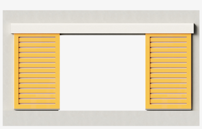 Girasol Alu Straight Blades 2 Leaves Simple - Garage Door, transparent png download