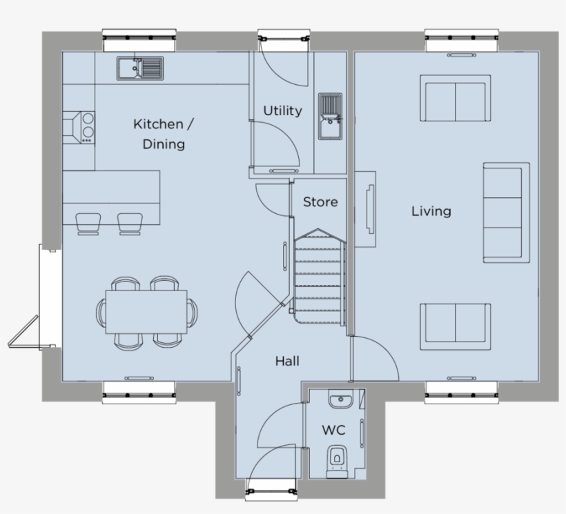 The Dickens The Woodlands 1st - Floor Plan, transparent png download