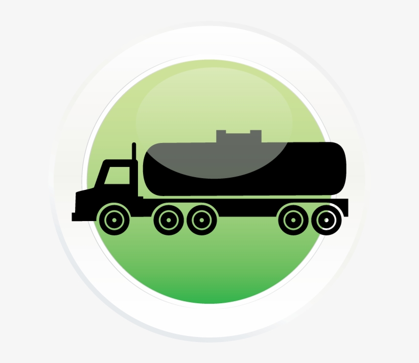 Commercial Fuel Truck - Circle, transparent png download