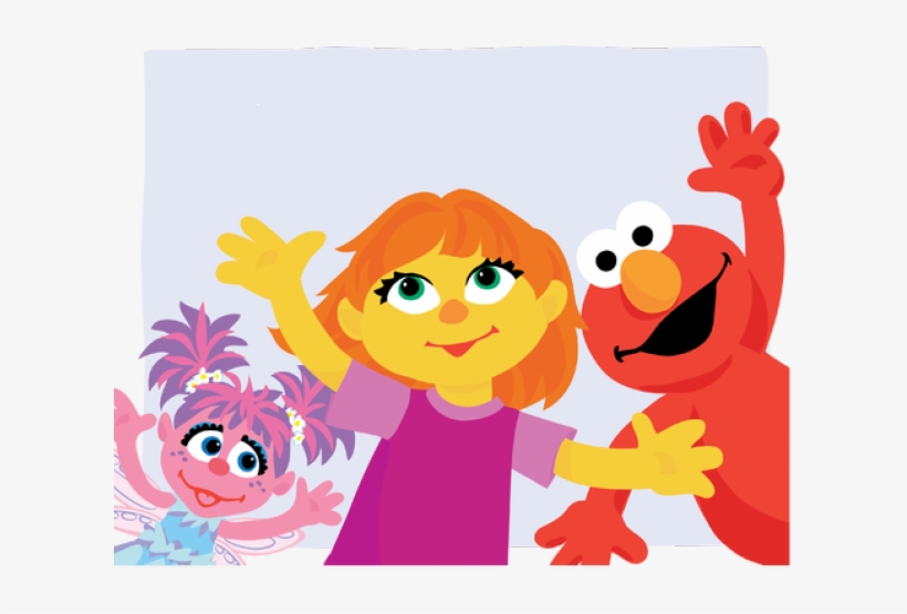 Larger Clipart Elmo - Sesame Street Autism Julia, transparent png download
