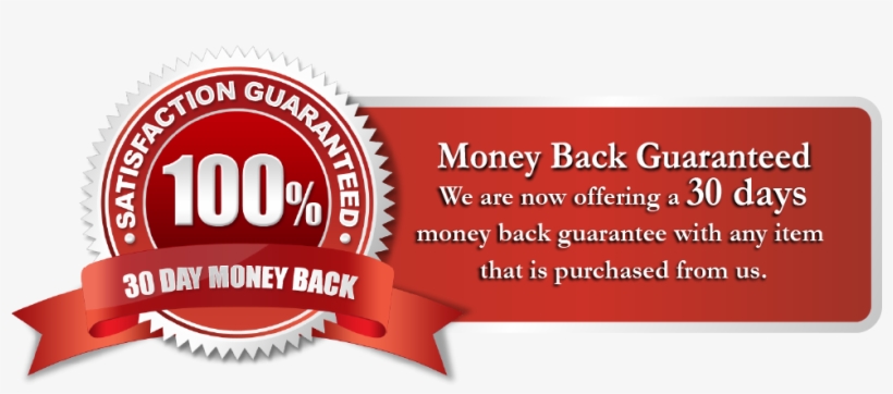 We Offer A 30 Days Money Back Guarantee - 100 Satisfaction Guarantee, transparent png download