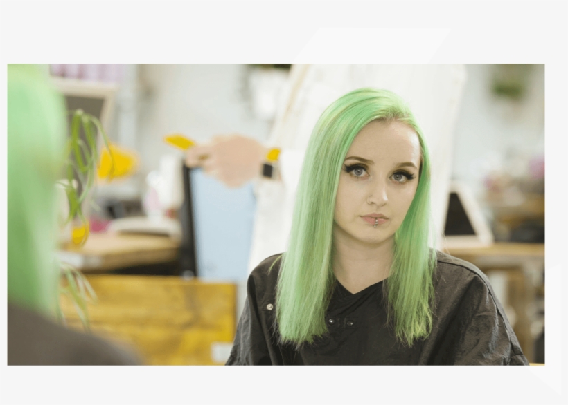 Crazy Color Content Image - Girl, transparent png download