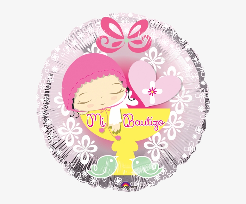 Globo Bautizo Rosado - Mi Bautizo Png, transparent png download