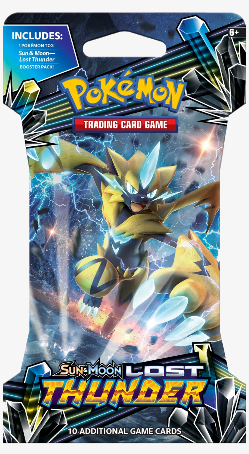 Pokemon Tcg Sun & Moon Lost Thunder Blister, transparent png download