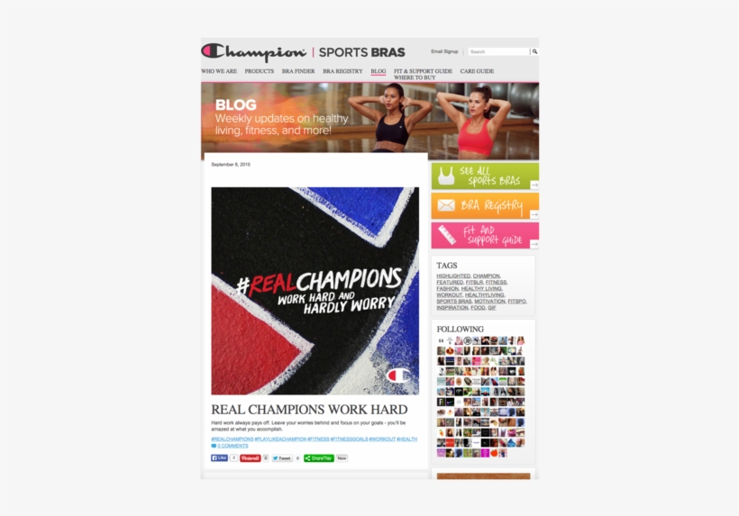 Champion Sports Bras Alyssa - Champion, transparent png download