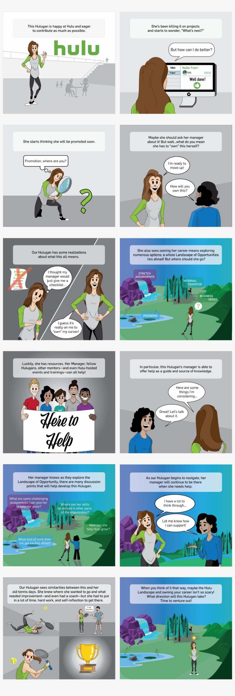 Illustrated A Short Comic Strip For Hulu To Give A - Cartoon, transparent png download