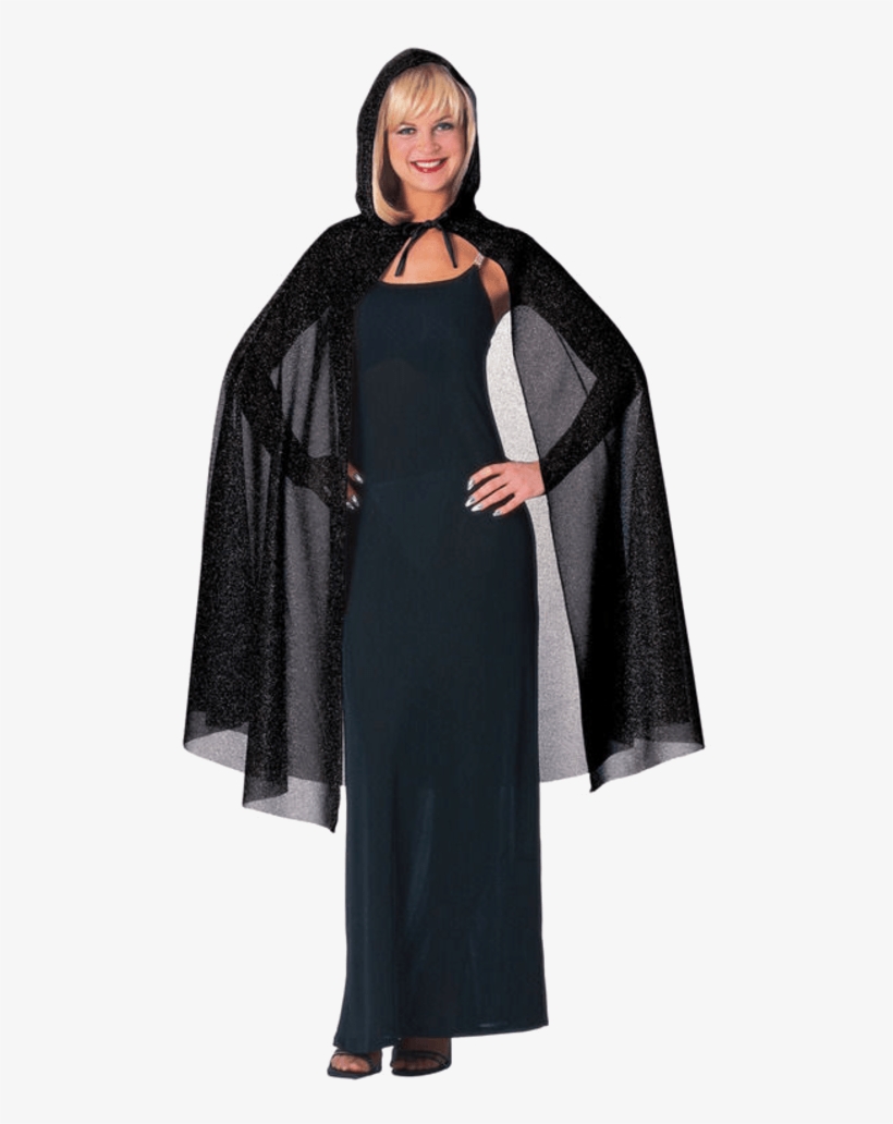45” Hooded Glitter Cape - Cloak, transparent png download