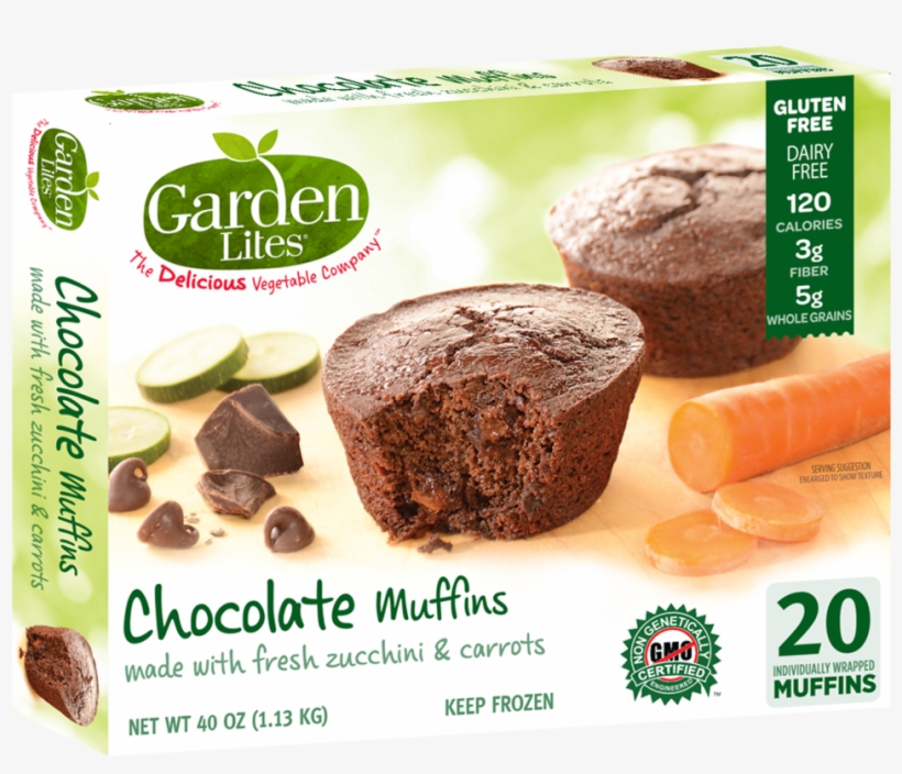 3d Box Choc Costco 20ct - Garden Lites Muffins Ingredients, transparent png download