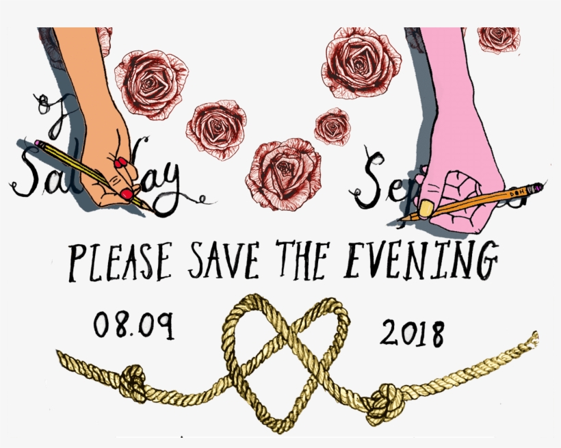 Custom Wedding Invite - Illustration, transparent png download