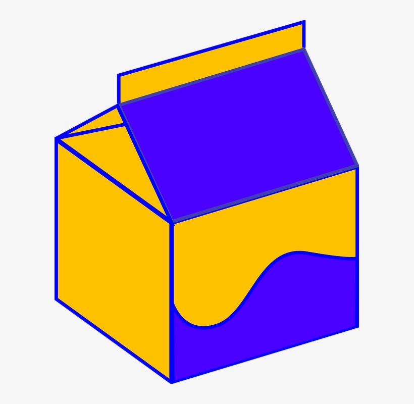 Milk Carton Clipart Transparent Background - Milk Clip Art, transparent png download