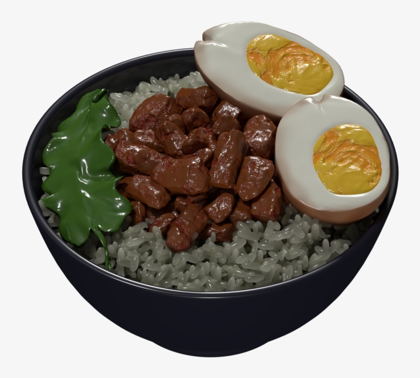 Pork & Rice - Boiled Egg, transparent png download