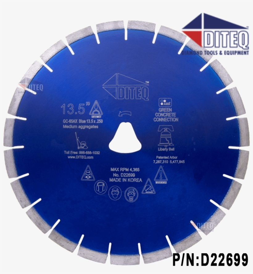 Gc-65axh Blue Arix Liberty Bell Blades 13mm - Diteq, transparent png download