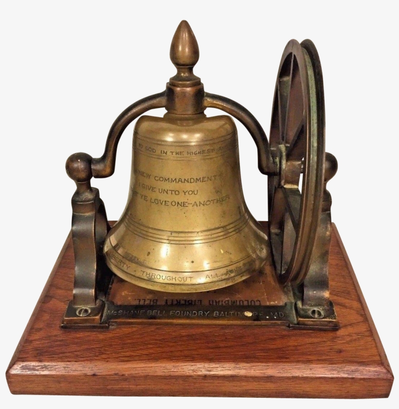 Antique 1893 Columbian Exposition Bronze Liberty Bell - Ghanta, transparent png download