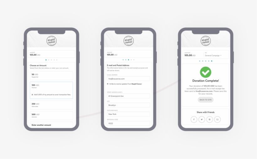 Donation Flow On Mobile - Iphone, transparent png download