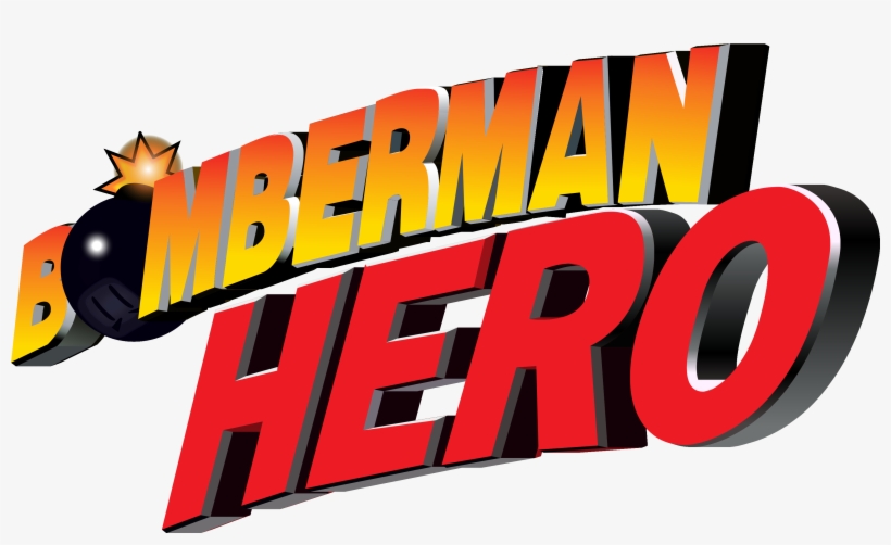 Bomberman Hero - Bomberman Hero Logo, transparent png download