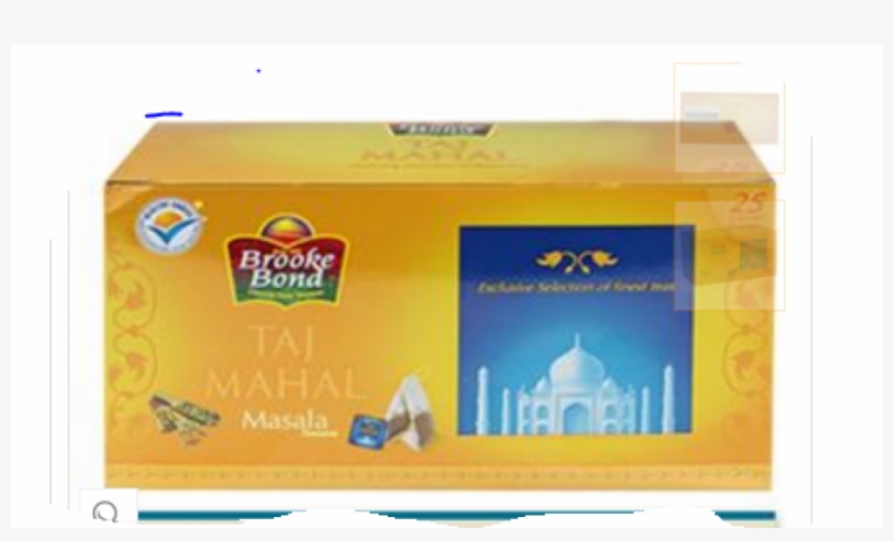 Taj Mahal Tea Bags Masala 25pcs - Taj Mahal Tea Bag, transparent png download