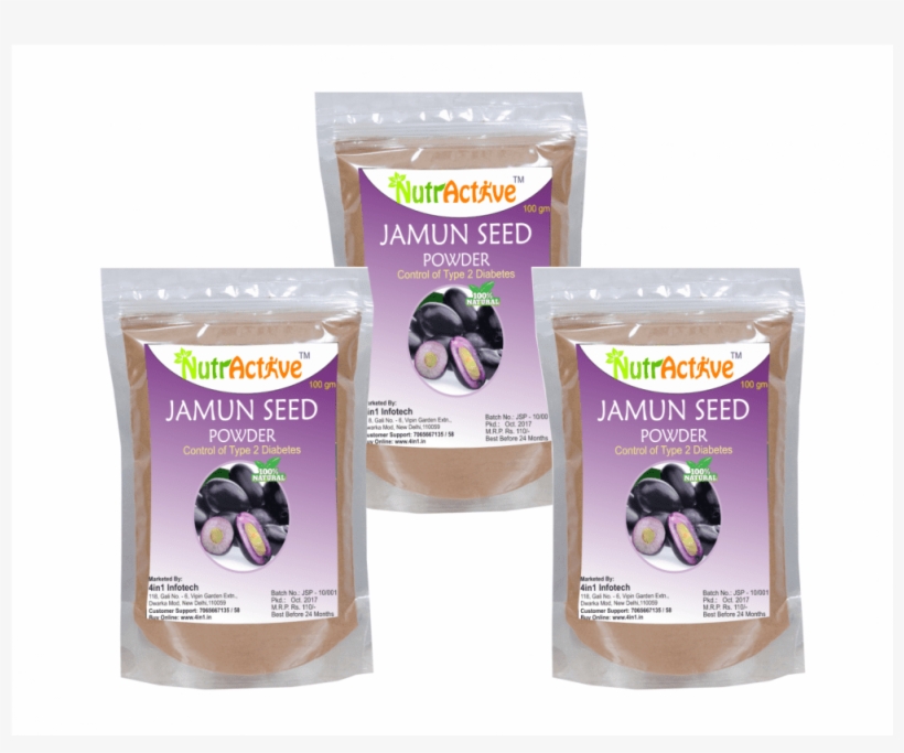 Nutractive Jamun Seed Powder - Superfood, transparent png download