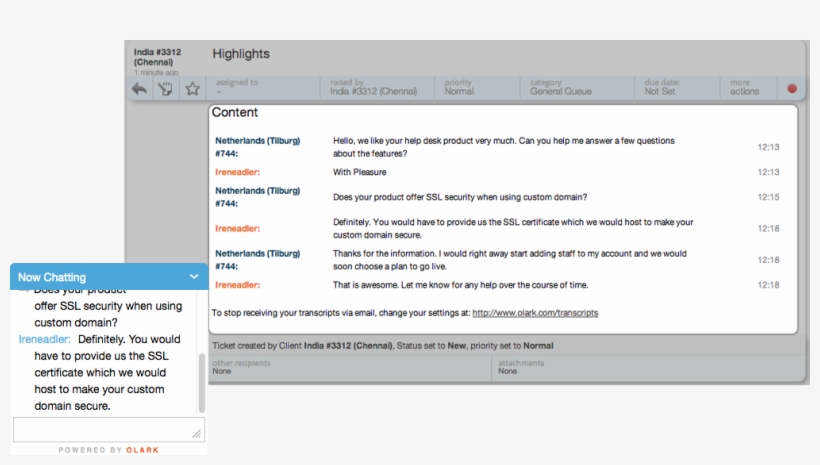 Convert Olark Customer Support Live Chat As Happyfox - Live Chat Conversation, transparent png download