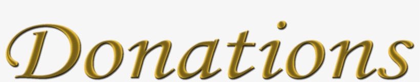 Donations Banner Logo - Calligraphy, transparent png download