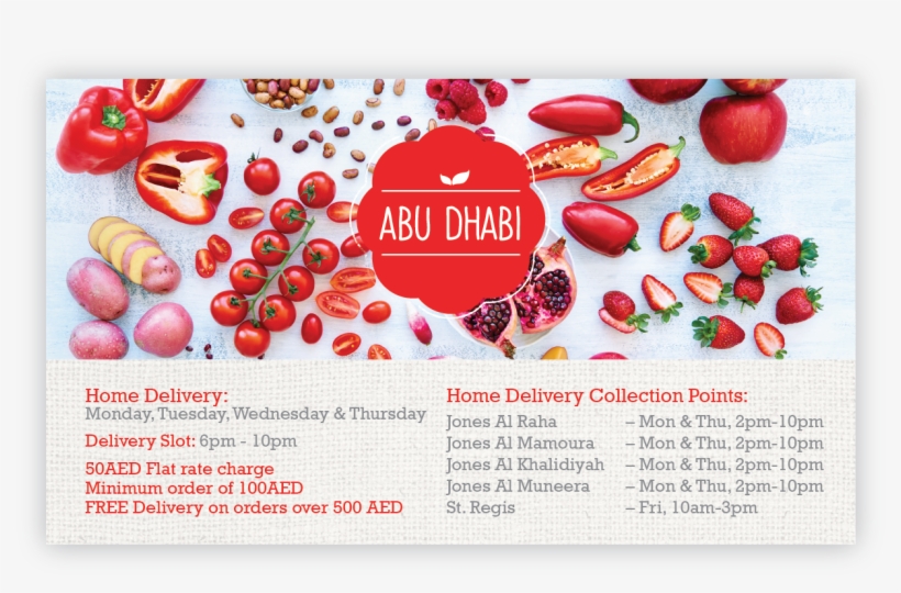 Home Delivery Schedule - Healthy Red Food, transparent png download