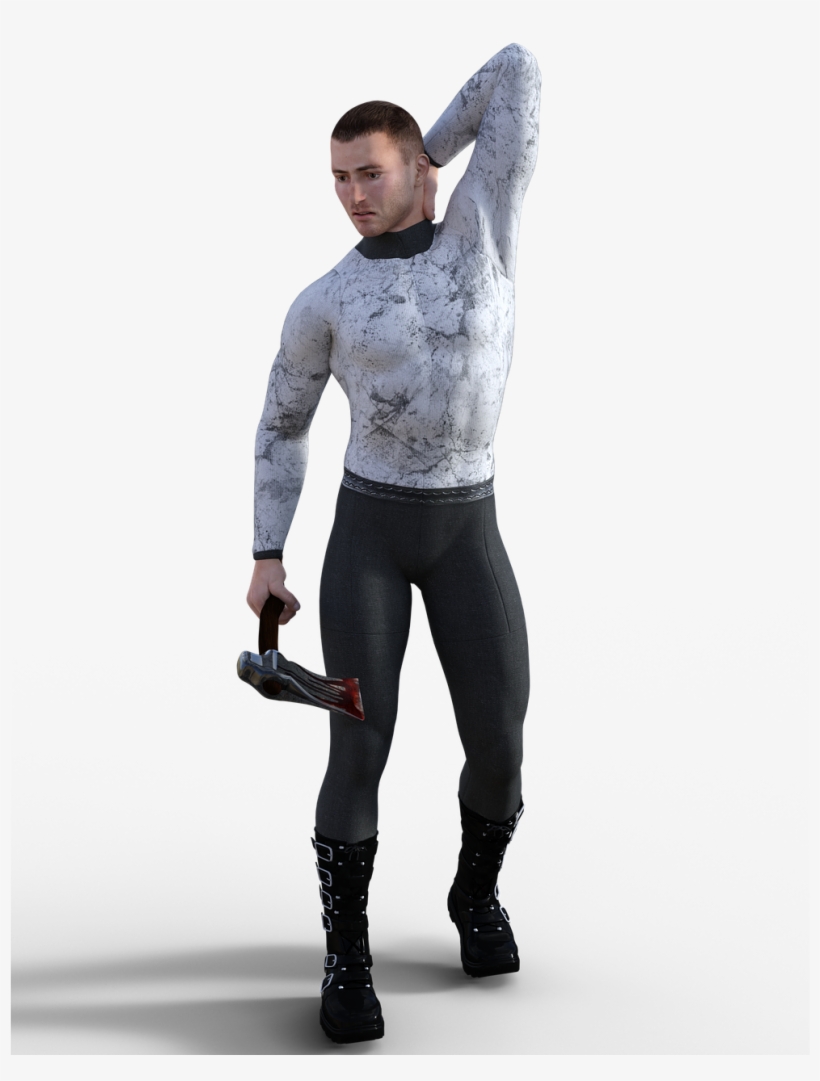 Man Axe Male - Spandex, transparent png download