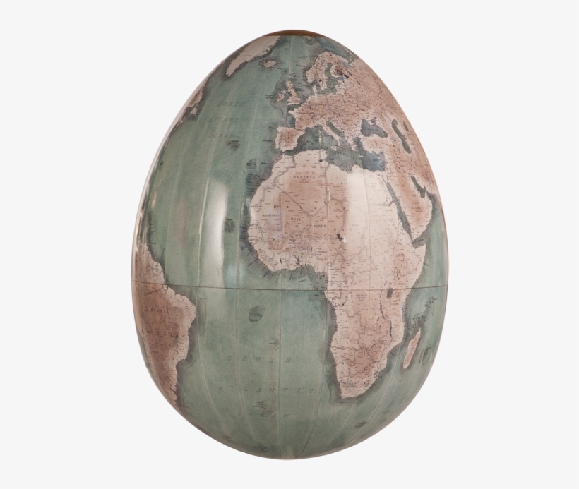 This Hand-painted Globe Egg, Designed By Bellerby Globemakers, - Globe, transparent png download