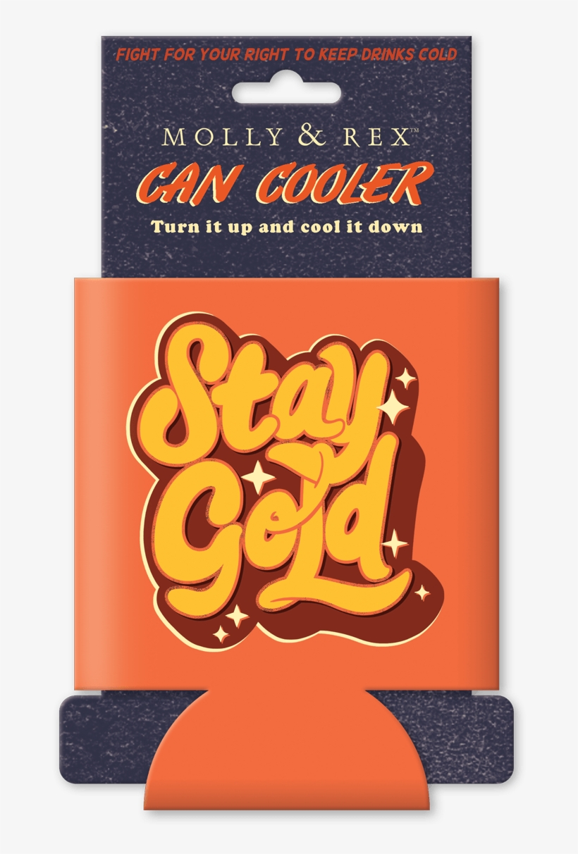 Stay Gold Can Cooler - Calligraphy, transparent png download