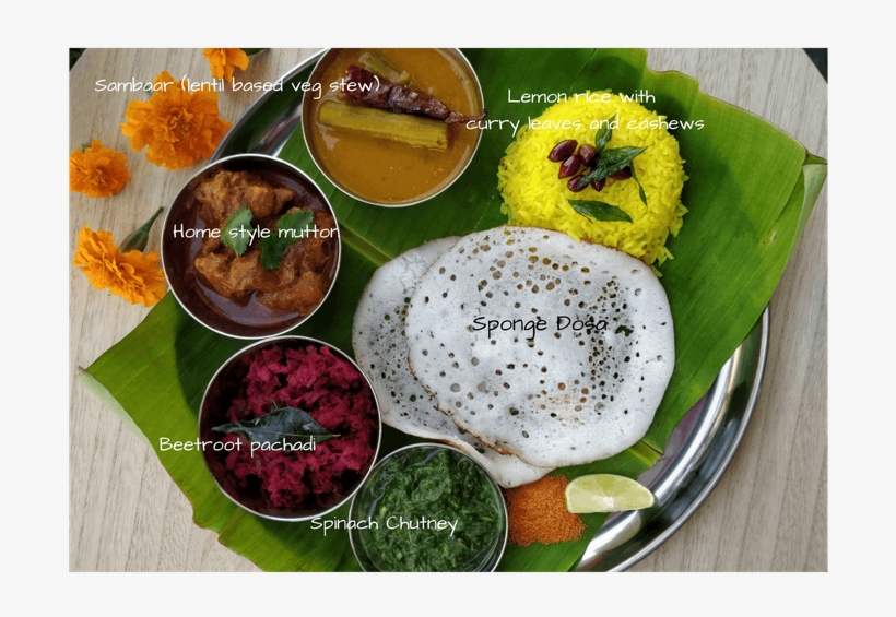 South Indian Thali - Dal Bhat, transparent png download