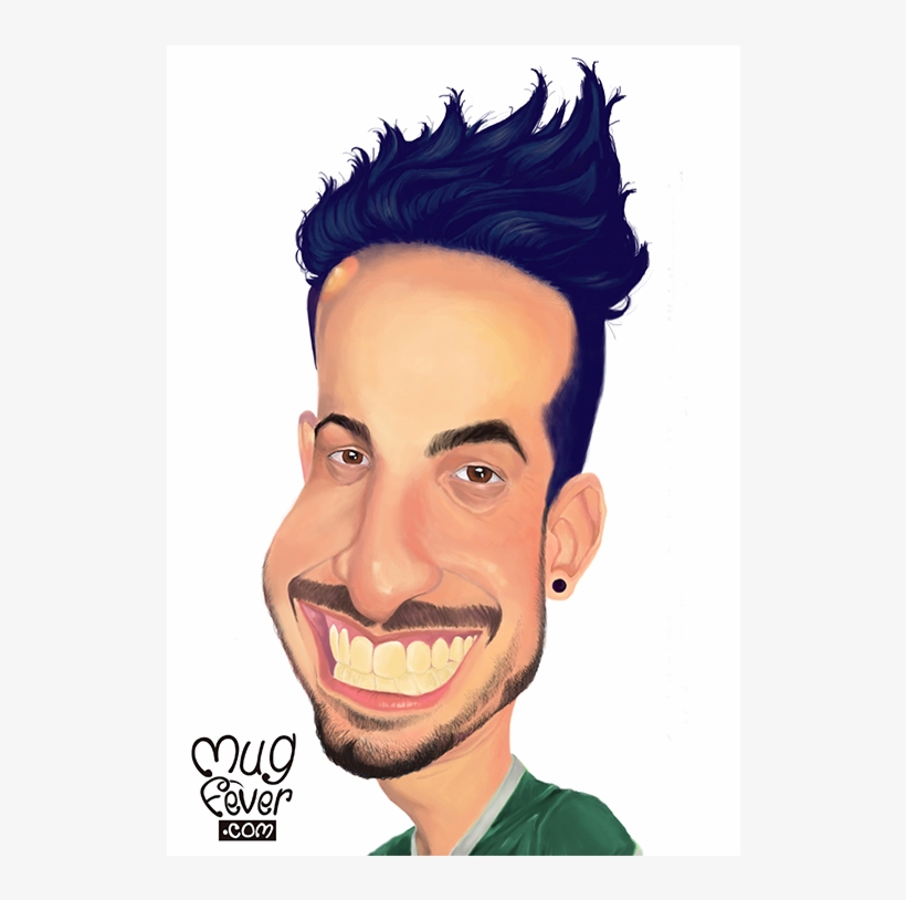 One Face Premium Caricature - Cartoon, transparent png download