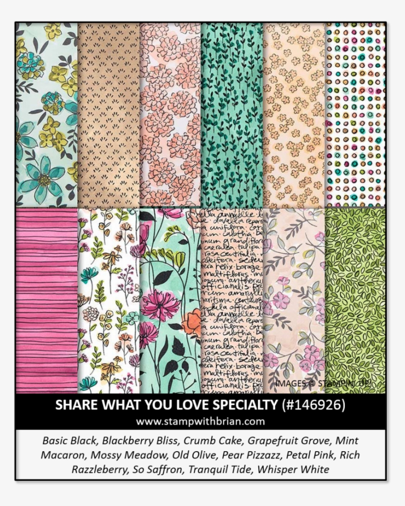 Share What You Love Specialty Designer Series Paper, - Paper, transparent png download