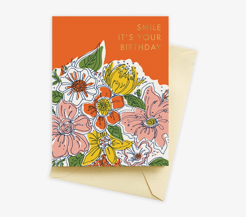 Bouquet Card[bd 2039 Ea] - Greeting Card, transparent png download