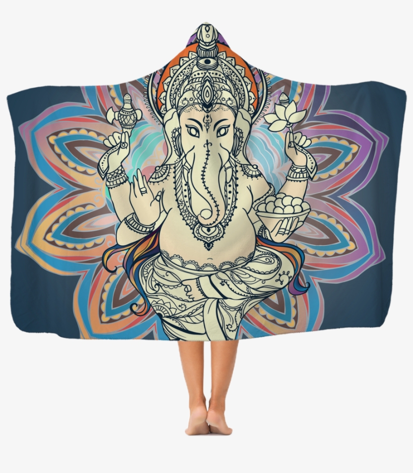 God Ganesha Premium Adult Hooded Blanket - Ganesha, transparent png download