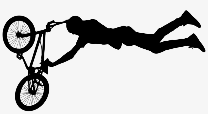 Cycling Clipart Bmx Bike - Bmx Silhouette, transparent png download