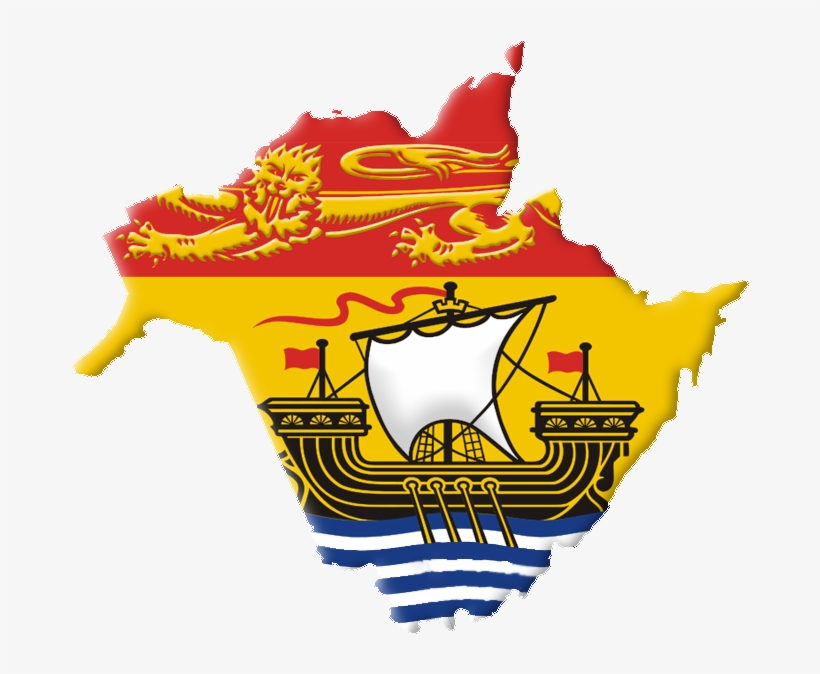 Nb Flag-contour - Flag Of New Brunswick Canada, transparent png download